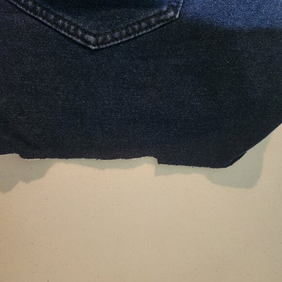 Riders Lee Shorts Womens SIze10 Blue Frayed Hem Mid Rise Stretch Denim Cut Off - Picture 8 of 16